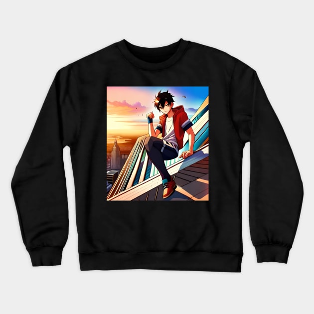 Anime character Crewneck Sweatshirt by Asianboy.India 